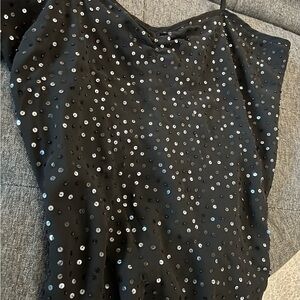 Thalia Sodi Black Embellished Camisole